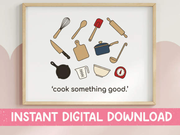 Cook Something Good Kitchen SVG: Graphics for T-Shirt Designs