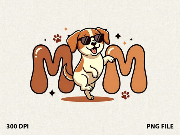 Cool Dog Mom Sunglasses T-Shirt Graphics