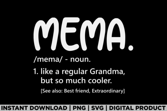 Grandma Mema Women Mothers Day Tee Idea