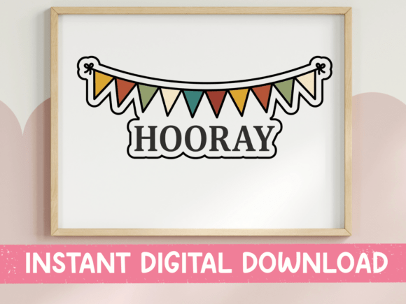 Hooray Celebration Bunting Banner