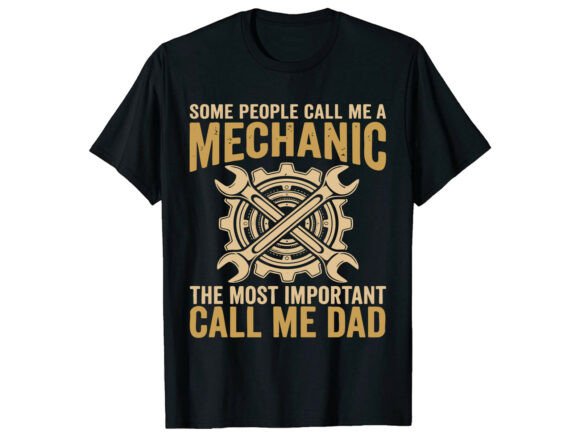 Mechanic Dad Father’s Day T-Shirt Graphics