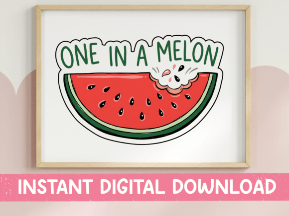 One in a Melon Watermelon SVG: Graphics for T-Shirt Designs